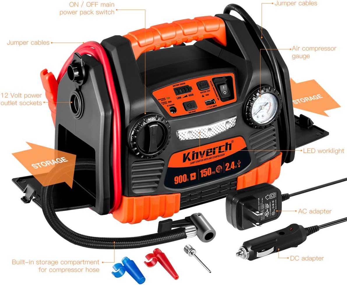 InnoVate - 3in1 PowerAir Jump Starter & Charger