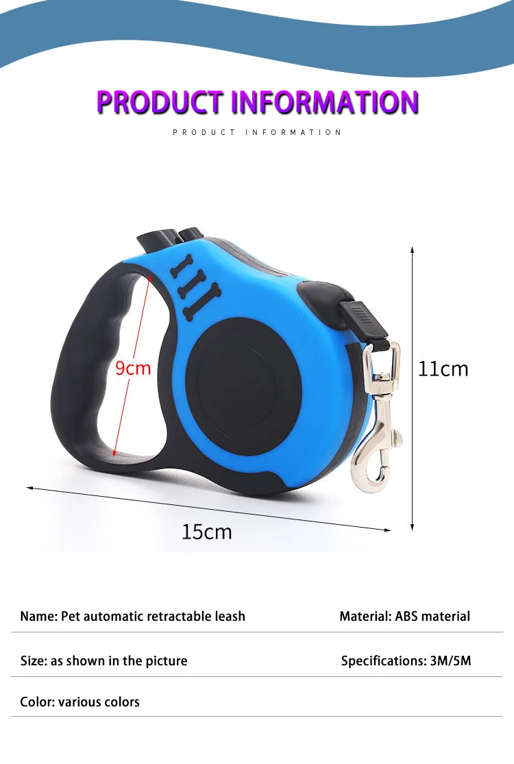 THE LOVE PETS™ Smart Pet Retractable Leash